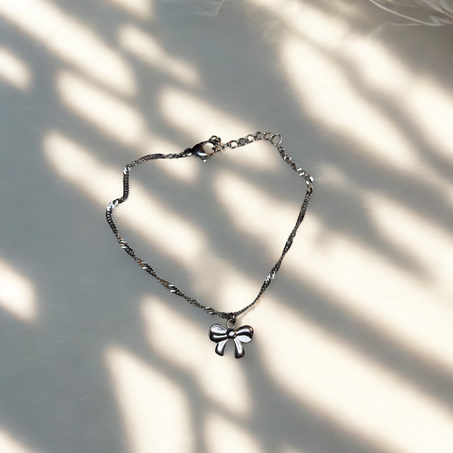 Bow of Grace Silver Pendant Bracelet