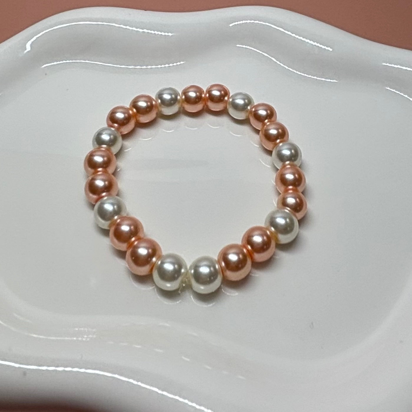 Blushing Grace Beaded Bracelet