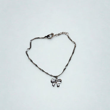Bow of Grace Silver Pendant Bracelet
