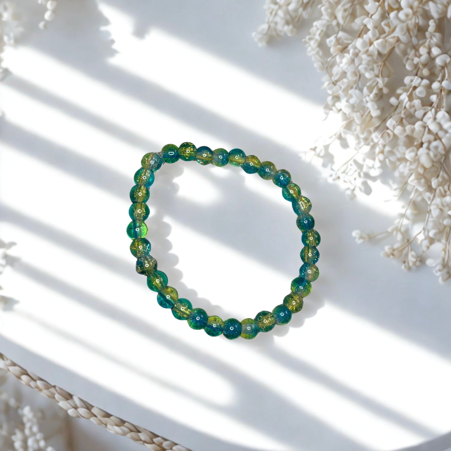 Seafoam Beaded Bracelet