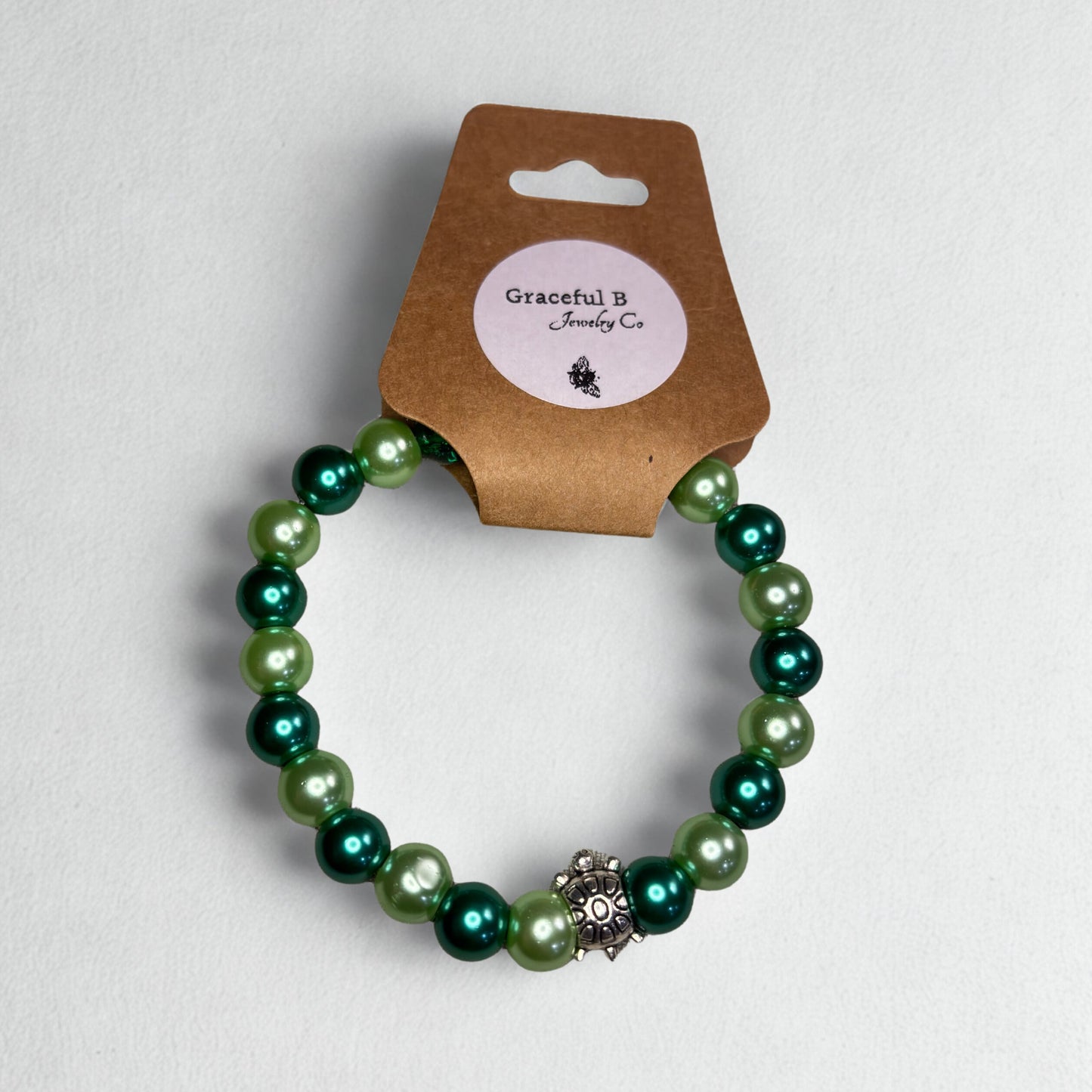 Lily Pad Beaded Charm Bracelet