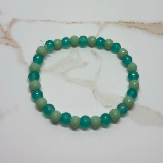 Emerald Mist Beaded Bracelet