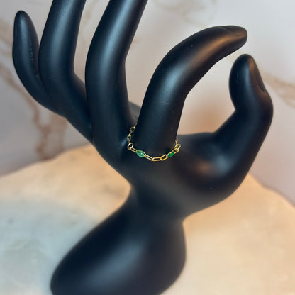 Emerald Vine Ring