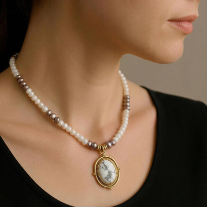 The Secret Garden Beaded Pendant Necklace