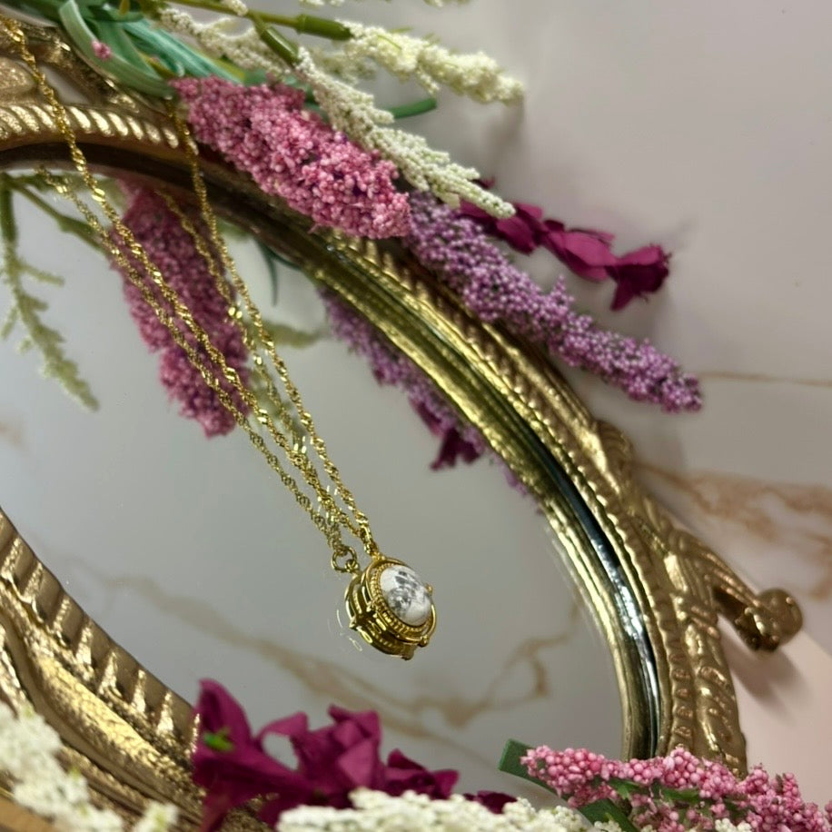 Golden Heirloom - 18K Gold PVD Pendant Necklace