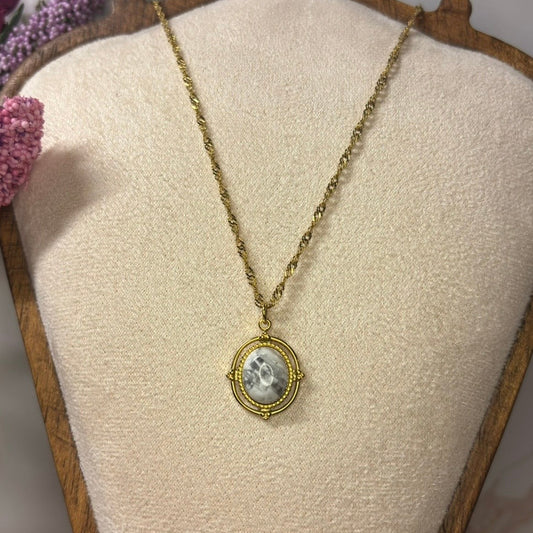Golden Heirloom - 18K Gold PVD Pendant Necklace