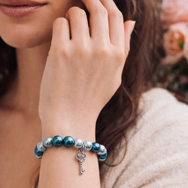 Enchanted Key Beaded Bracelete