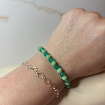 Emerald Mist Beaded Bracelet