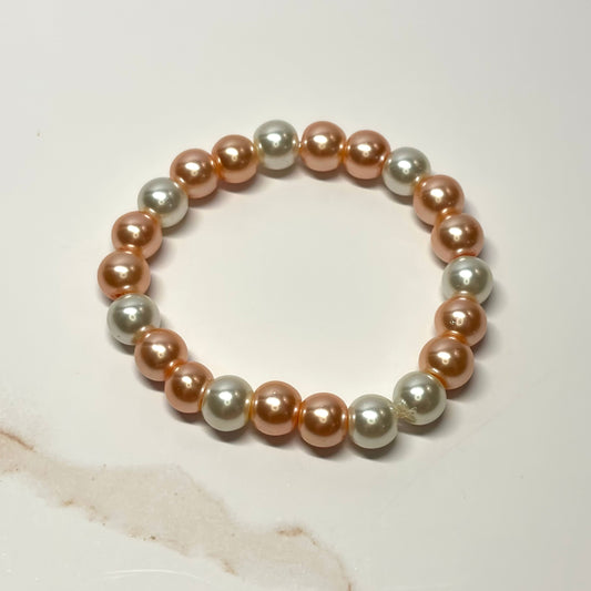 Blushing Grace Beaded Bracelet