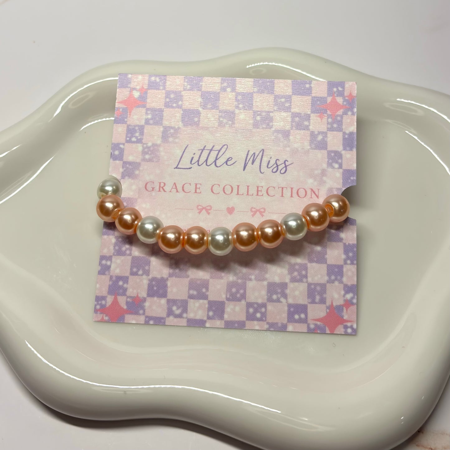Blushing Grace Beaded Bracelet