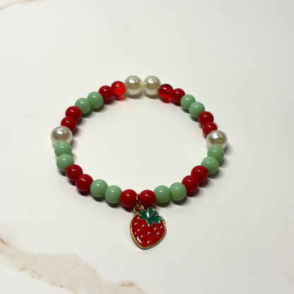 Strawberry Fields Beaded Bracelet