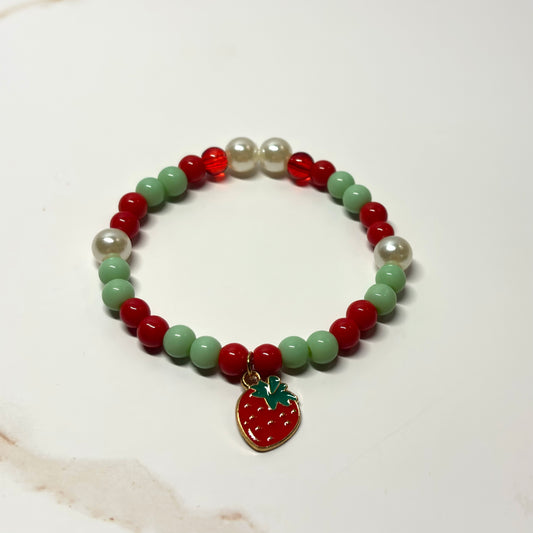 Strawberry Fields Beaded Bracelet
