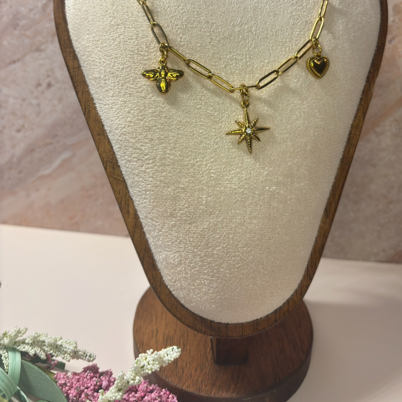 The Honeylight Necklace - 18K Gold Charm Necklace