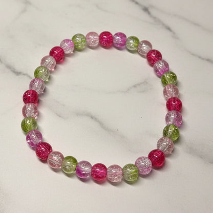 Springtime Shimmer Beaded Bracelet