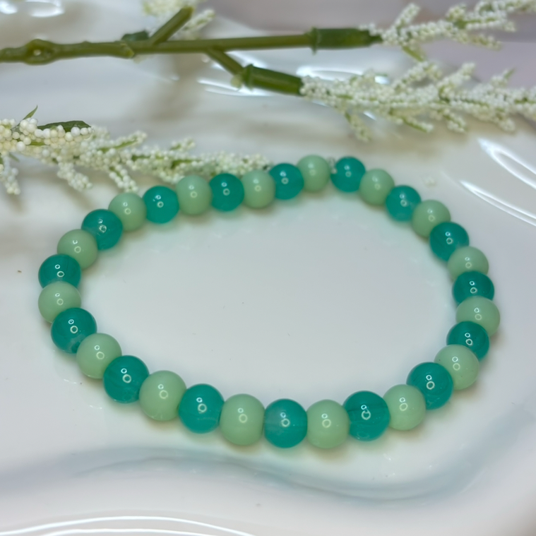 Emerald Mist Beaded Bracelet