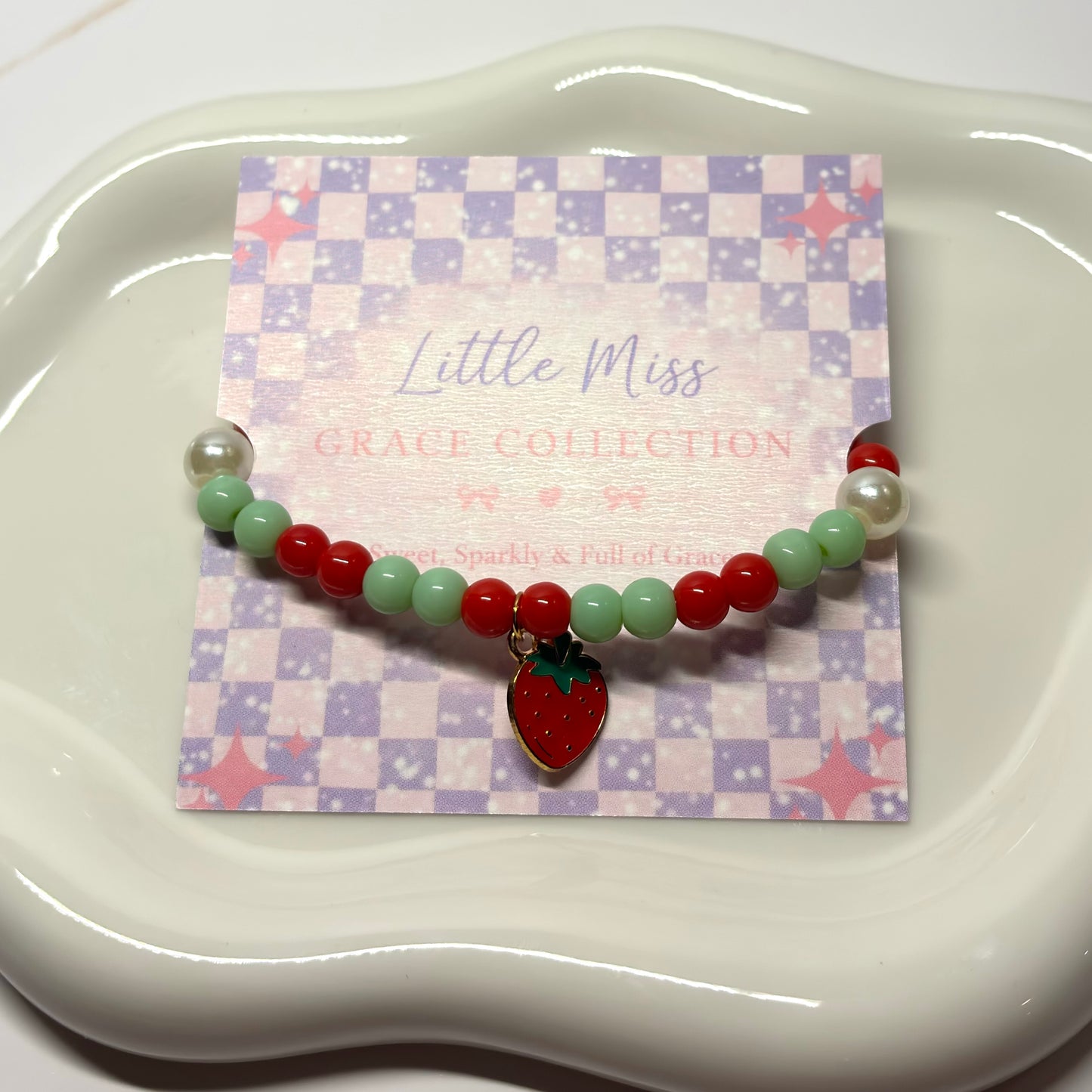 Strawberry Fields Beaded Bracelet