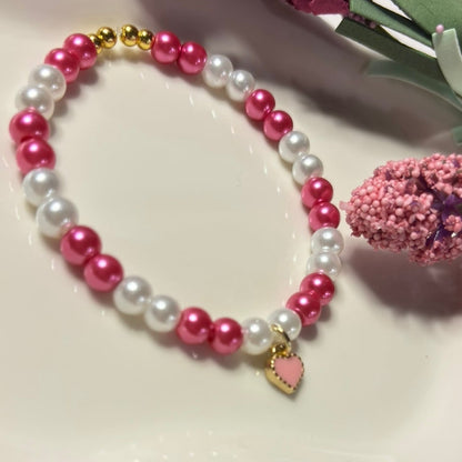 Love Bug Charm Beaded Bracelet