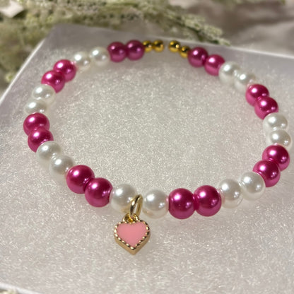 Love Bug Charm Beaded Bracelet