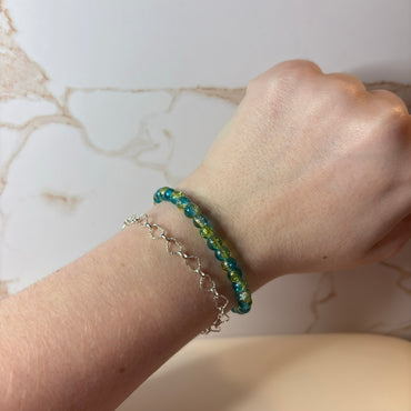 Seafoam Beaded Bracelet