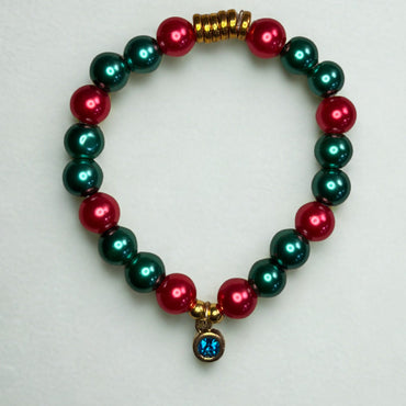 WinterBerry Glow Beaded Charm Bracelet