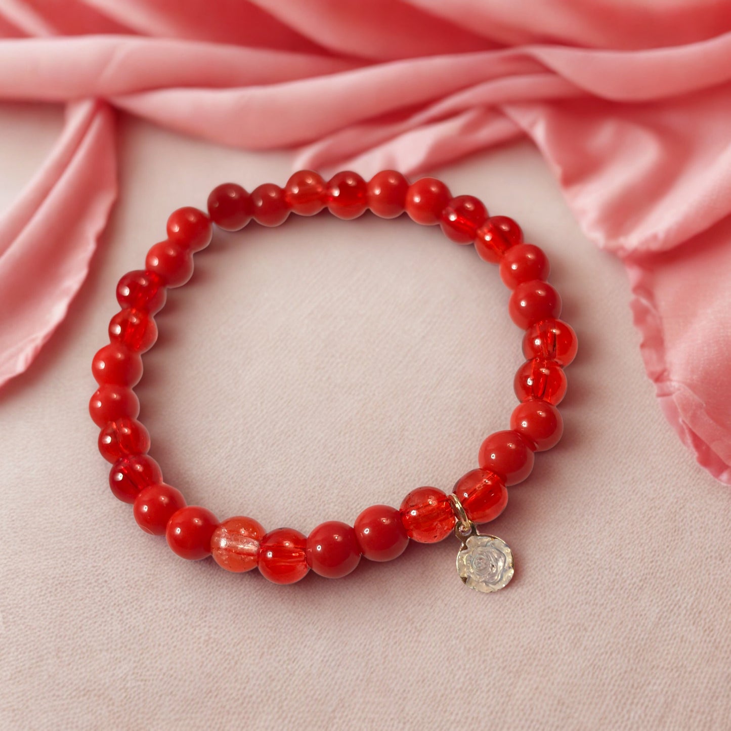True Love Charm Beaded Bracelet