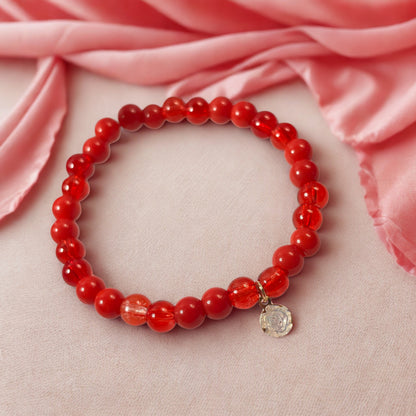 True Love Charm Beaded Bracelet