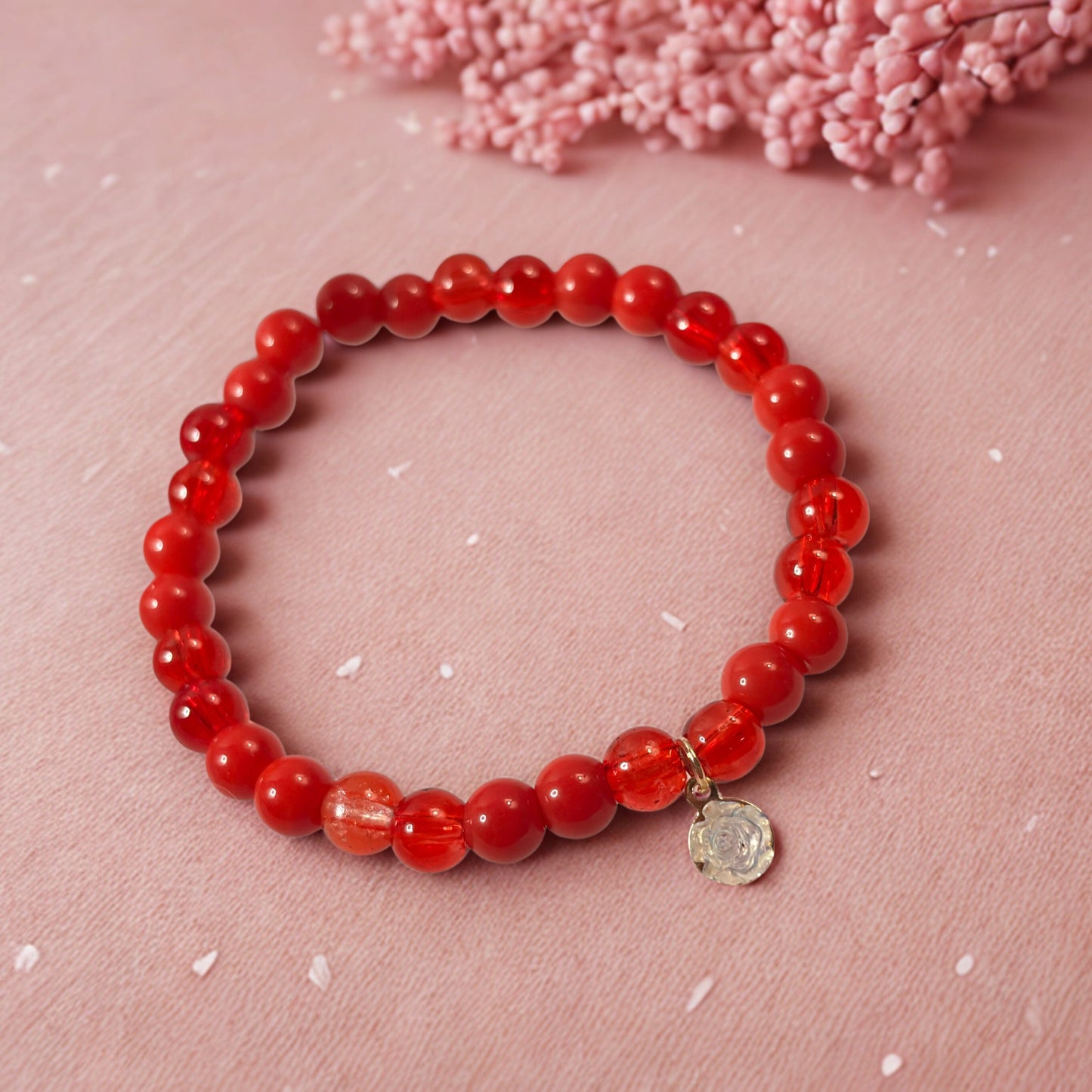 True Love Charm Beaded Bracelet