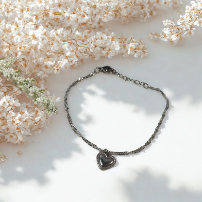 Heart of Silver - Pendant Bracelet