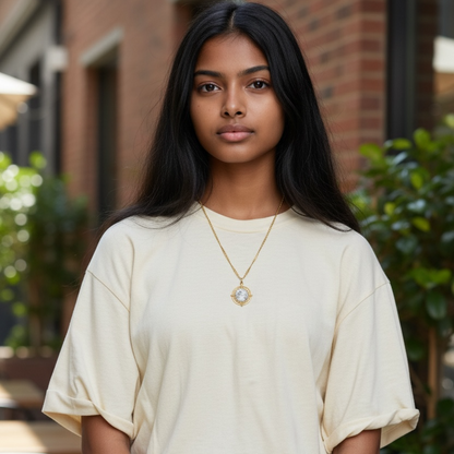 Golden Heirloom - 18K Gold PVD Pendant Necklace
