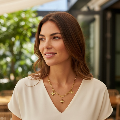 The Honeylight Necklace - 18K Gold Charm Necklace